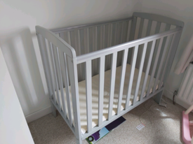 rafferty compact cot grey
